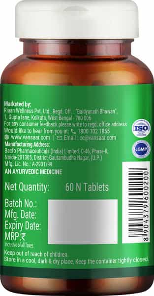 Vansaar Neem Tablets60 Tablet