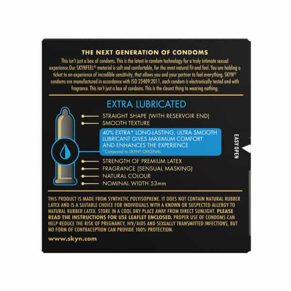 Skyn Extra Lube Premium Condoms Pack Of 3