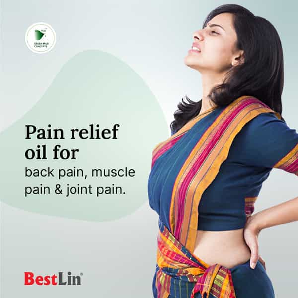 Green Milk Bestlin Liniment - Ayurvedic Pain Relief Oil For Joint & Muscle Pain | 50Ml (Pack Of 2)