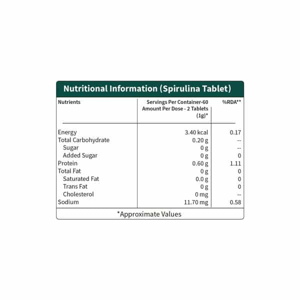 Neuherbs Spirulina 120 Tablets For Energy | Immunity & Weight Loss