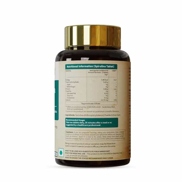Neuherbs Spirulina 120 Tablets For Energy | Immunity & Weight Loss