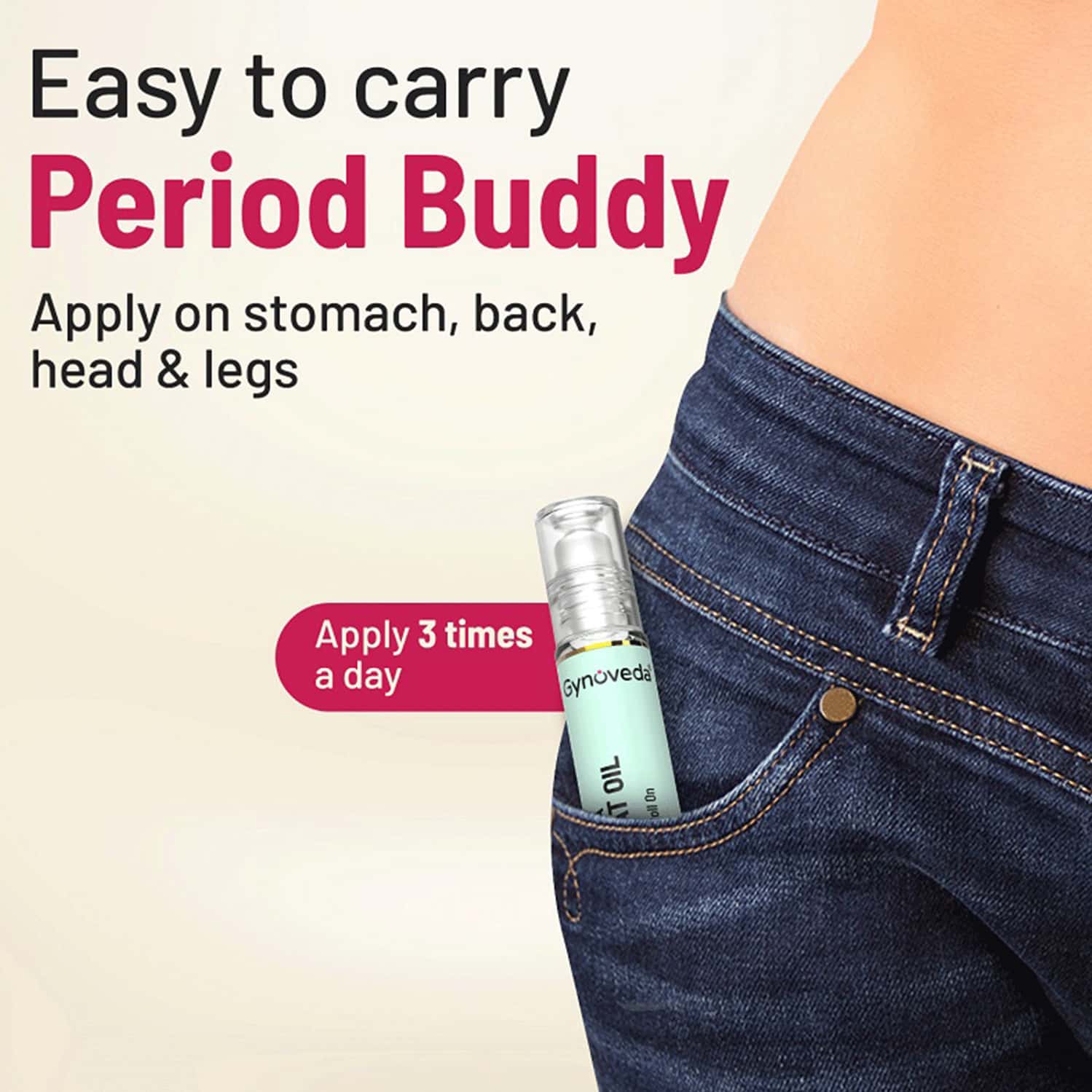 Buy GYNOVEDA PERIOD PAIN INSTANT RELIEF ROLL ON. NO MORE CRAMPS