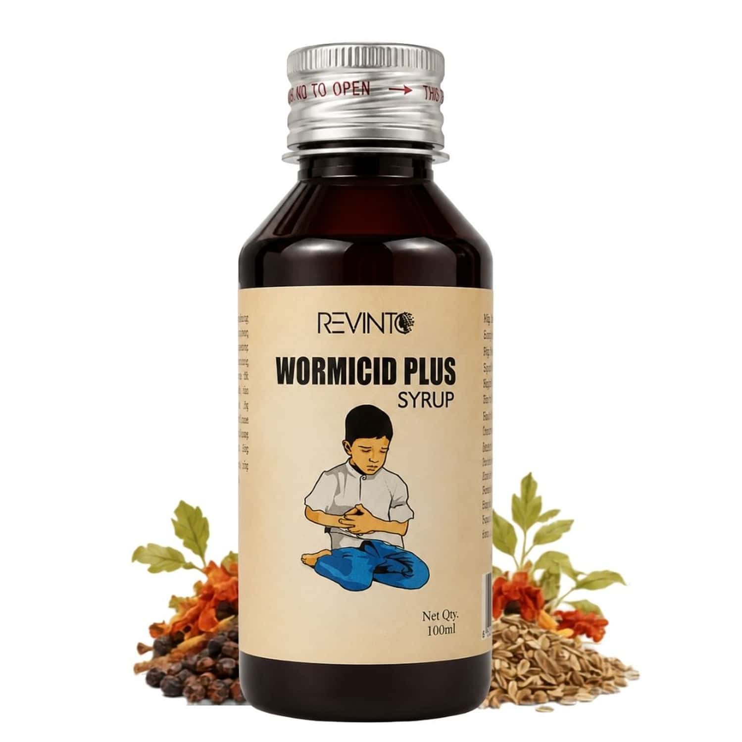 Revinto Wormicid Plus Syrup | Complete De-Worming Support |100ml Pack Of 2