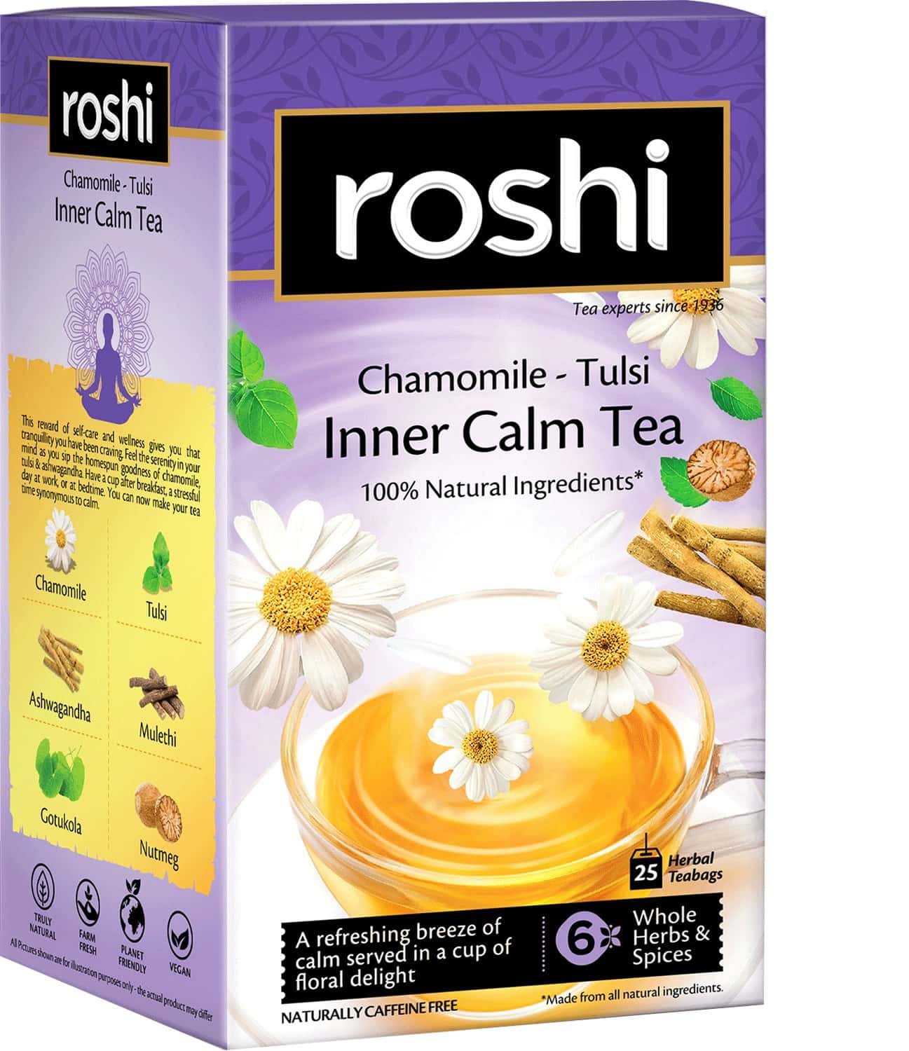Roshi Inner Calm Herbal Tea - 25 Tea Bags