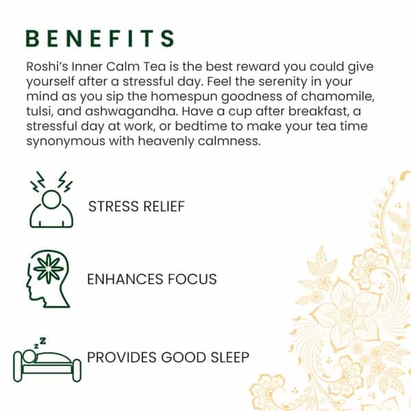 Roshi Inner Calm Herbal Tea - 25 Tea Bags