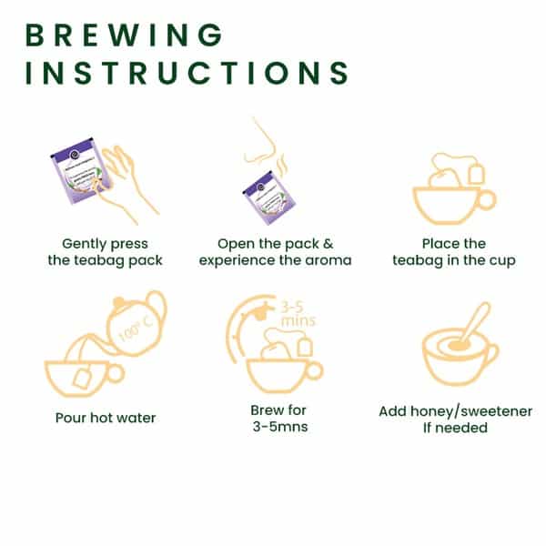 Roshi Inner Calm Herbal Tea - 25 Tea Bags
