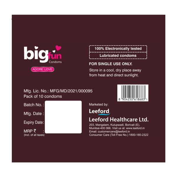 Bigfun Bubble Gum-10 Pc Condom