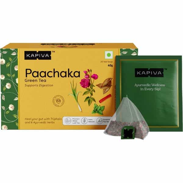 Kapiva Paachaka Green Tea Supports Digestion Enriched With Triphala Bay Leaf And Others 20 Tea Bags