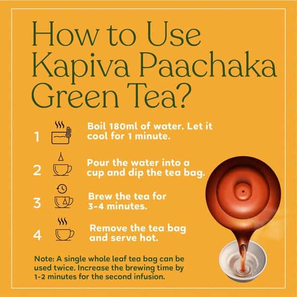 Kapiva Paachaka Green Tea Supports Digestion Enriched With Triphala Bay Leaf And Others 20 Tea Bags