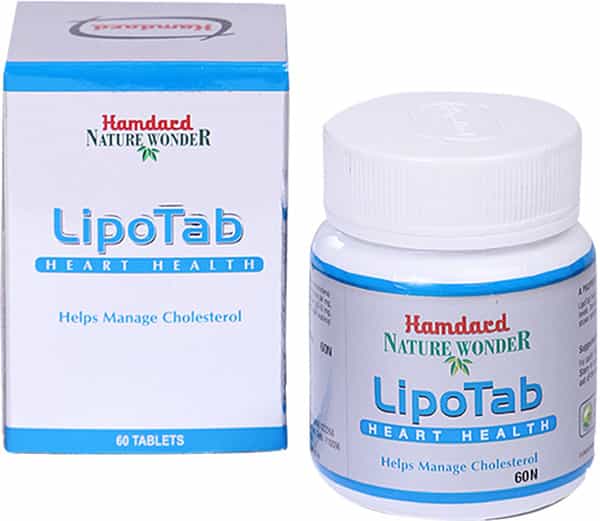 Hamdard Nature Wonder Lipotab Heart Health - Helps Manage Cholesterol - 60 Tablets