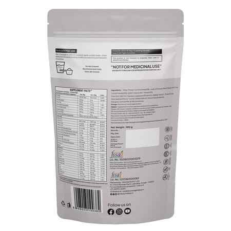 Miduty Fit & Lean Protein Shake -Whey Protein Isolate-Weight Loss-Muscle Recovery-Chocolate - 500gm