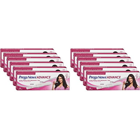Prega News Advance Hcg Home Pregnancy Test Midstream Urine Test Kit | Pack Of 12