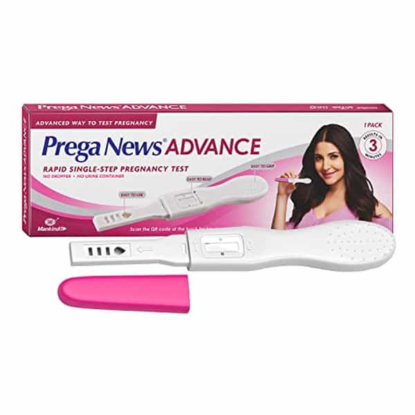 Prega News Advance Hcg Home Pregnancy Test Midstream Urine Test Kit | Pack Of 12