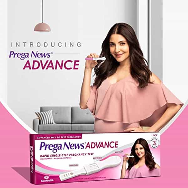 Prega News Advance Hcg Home Pregnancy Test Midstream Urine Test Kit | Pack Of 12