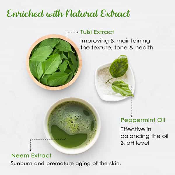 Nutriglow Neem & Tulsi Face Wash For Pimple Care Solution - Set Of 2(65 Ml Each)
