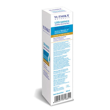 Yuthika Ultramax Moisturizing Cream 80Ml | For Very Dry Skin | No Paraben | Dermat-Tested