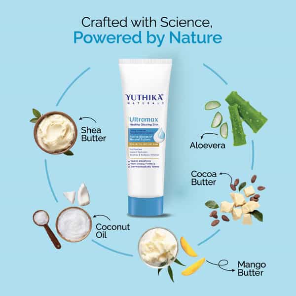 Yuthika Ultramax Moisturizing Cream 80Ml | For Very Dry Skin | No Paraben | Dermat-Tested