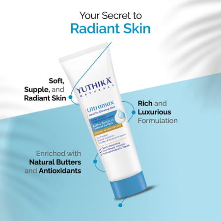 Yuthika Ultramax Moisturizing Cream 80Ml | For Very Dry Skin | No Paraben | Dermat-Tested