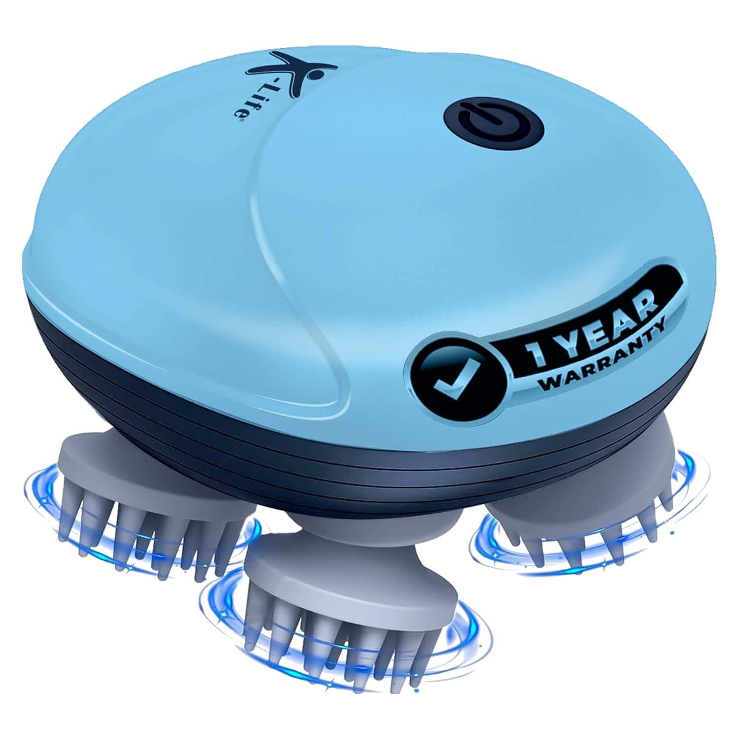 K-life Head & Scalp Massager | 96 Silicone Points | 3 Speeds | Portable Stress Relief 1 Nos