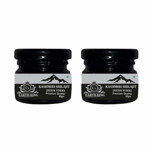 Earth King Kashmiri Shilajit/Shilajit Resin | Raw Shilajit | (Semi Liquid) - 40Gm (Pack Of 1)
