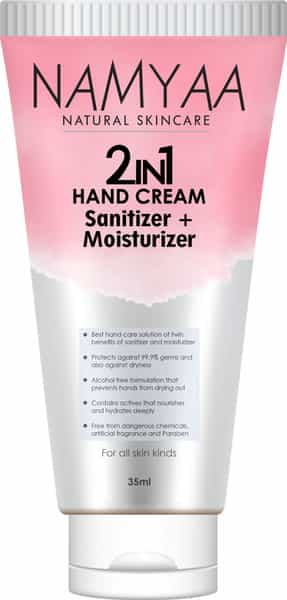 Namyaa 2 In 1 Hand Cream Sanitizer + Moisturizer - 35 Ml