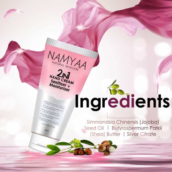 Namyaa 2 In 1 Hand Cream Sanitizer + Moisturizer - 35 Ml