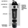Musclexp Gym Shaker Ultra Xp Blender 650 Ml With 2 Compartments For Protein Sipper Bottle (Black)