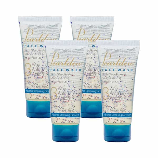 Pearldew 3 Way Antibacterial Face Wash 100 Ml | Salicylic Acid 0.5 % | Soap Free (Pack Of 2)