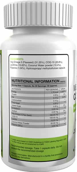 Genetic Nutrition - Mega Coenzyme Q10 30 Capsules