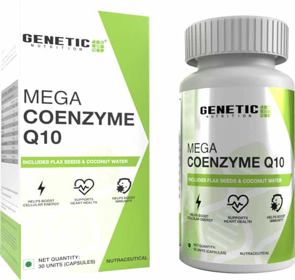 Genetic Nutrition - Mega Coenzyme Q10 30 Capsules