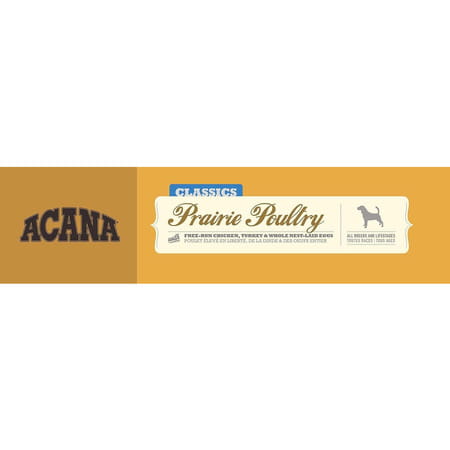 Acana Classic Prairie Poultry Dry Dog Food | Grain Free Dog Food For All Life Stages | 14.5 Kg