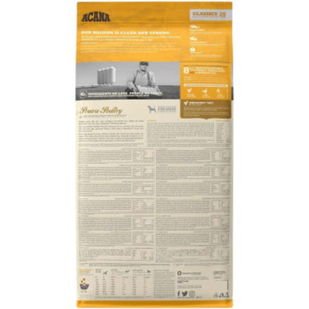 Acana Classic Prairie Poultry Dry Dog Food | Grain Free Dog Food For All Life Stages | 14.5 Kg