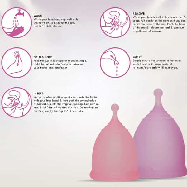 Ezy Menstrual Cup For Medium Flow Pre Child Birth For Women Upto 25 Years (Small)