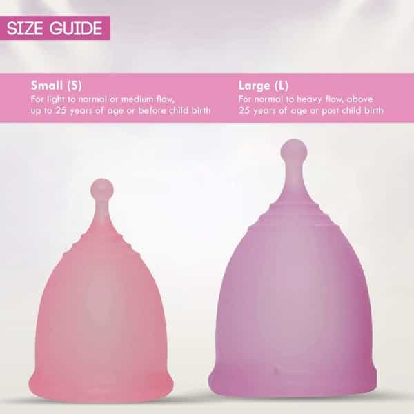 Ezy Menstrual Cup For Medium Flow Pre Child Birth For Women Upto 25 Years (Small)