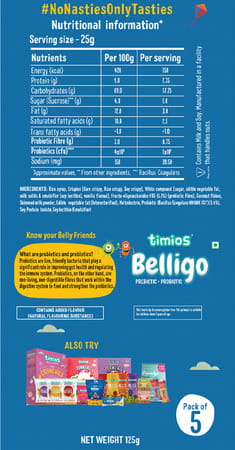 Timios Belligo Bar Pack Of 20-500g