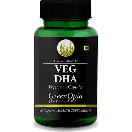 Greenopia Vegetarian Dha Omega-3 From Algal Oil | 60 Liquid Filled Vegetarian Capsules