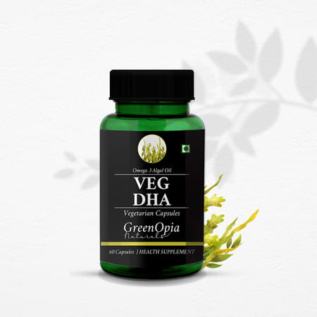 Greenopia Vegetarian Dha Omega-3 From Algal Oil | 60 Liquid Filled Vegetarian Capsules