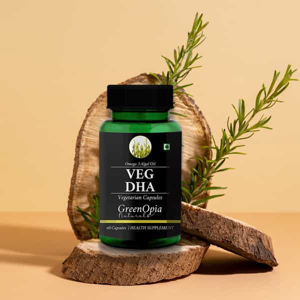 Greenopia Vegetarian Dha Omega-3 From Algal Oil | 60 Liquid Filled Vegetarian Capsules