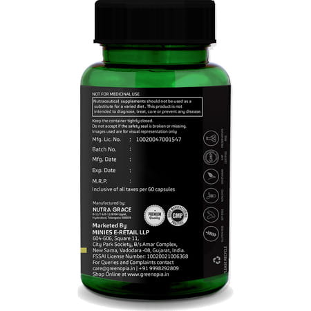 Greenopia Vegetarian Dha Omega-3 From Algal Oil | 60 Liquid Filled Vegetarian Capsules