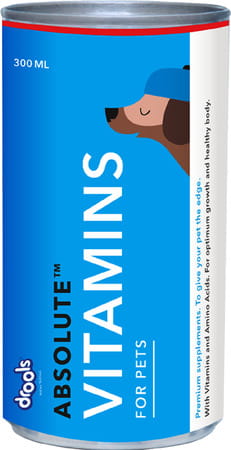 Drools Absolute Vitamin Syrup - Dog Supplement 300ml