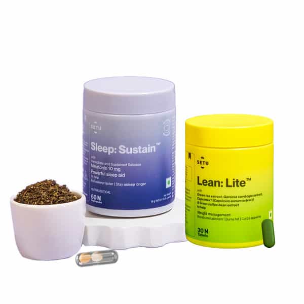 Sleep Sustain 10Mg & Lean Lite Combo Pack | Improves Sleep & Weight Management