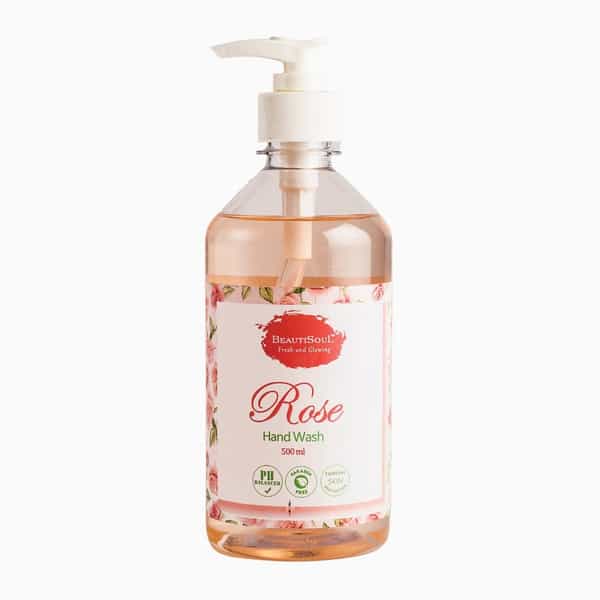 Beautisoul Rose Handwash With Pure Rose & Glycerin - 500 Ml Pump | Ph Balanced |Made In India