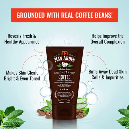 Man Arden Romantic Combo- Romantic Shampoo - Body Wash 250ml + De Tan Coffee Face Scrub100ml