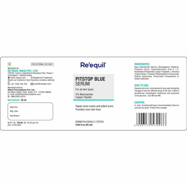 Re'equil Pitstop Blue Niacinamide Serum