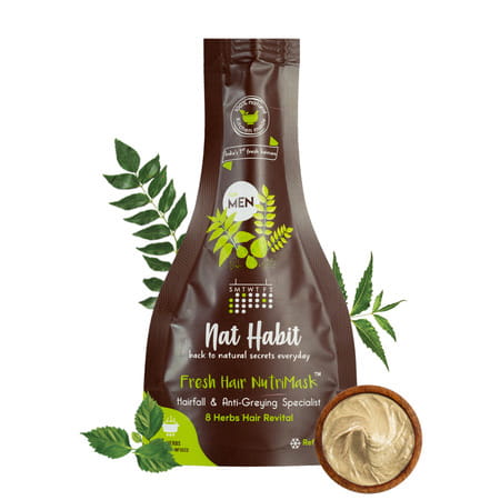 Nat Habit Revital Fresh Hair Mask (Nutrimask) Hairfall Control (40g)