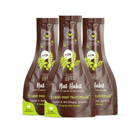 Nat Habit Revital Fresh Hair Mask (Nutrimask) Hairfall Control (40g)