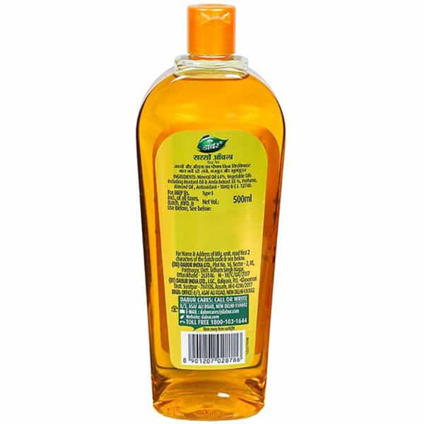 Dabur Sarson Amla Kesh Tel With Almond Hair Oil - 500Ml