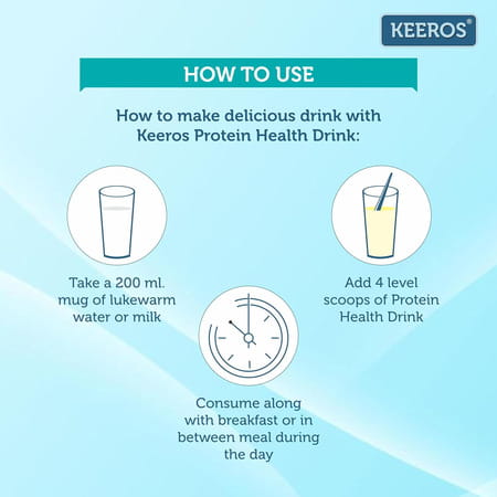 Keeros Diabetic Protein Health Drink Vanilla Flavor Tin 400 Gm