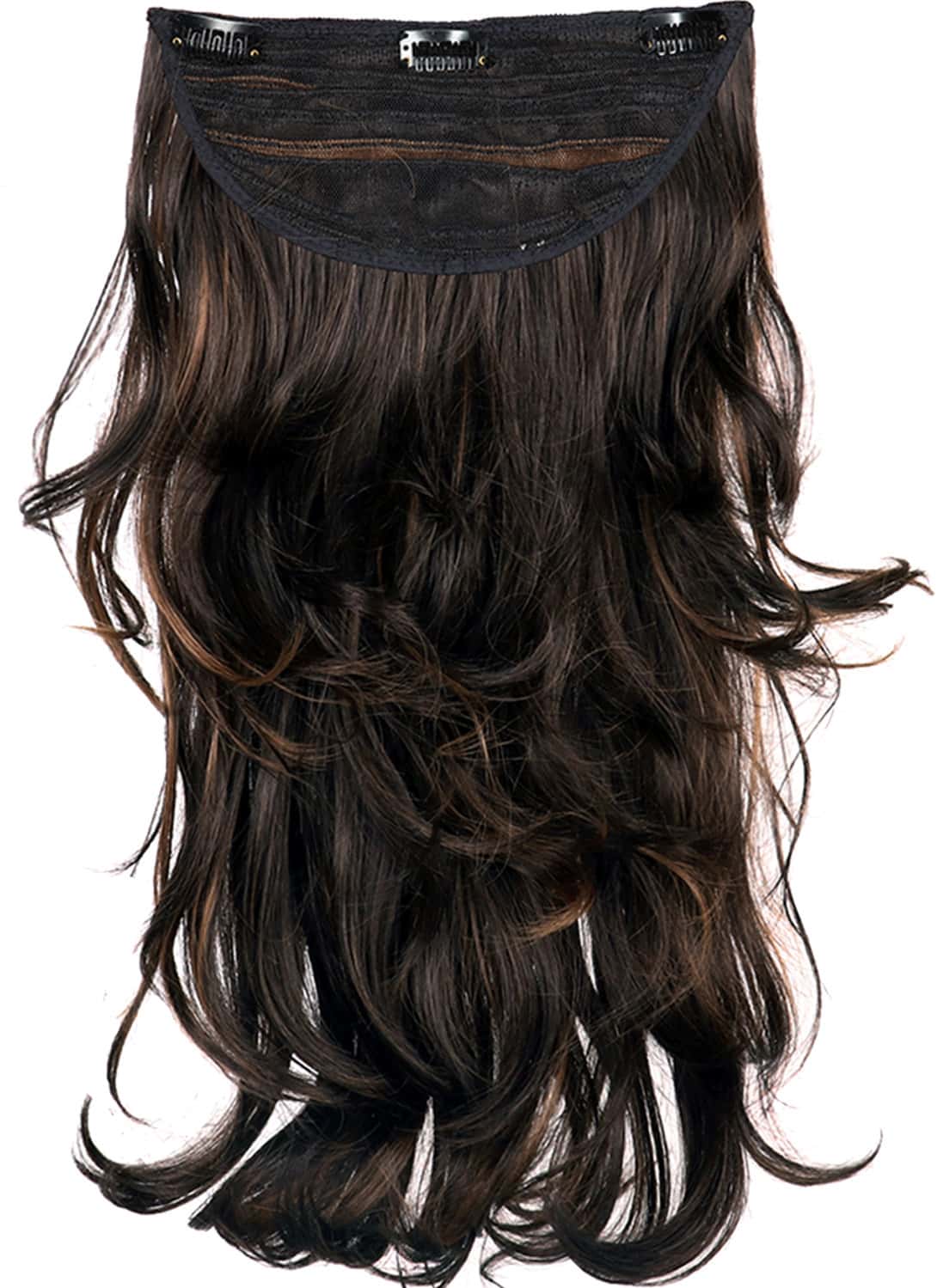 Streak Street Clip-In 18" Out Curl Mix Brown Hair Extensions