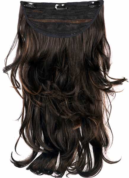 Streak Street Clip-In 18" Out Curl Mix Brown Hair Extensions